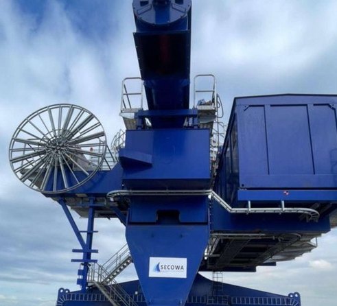 Grue Siwertell montée