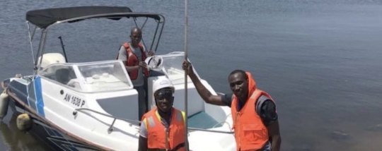 Levé bathymétrique sur la lagune d’Abidjan (quai à Vridi)