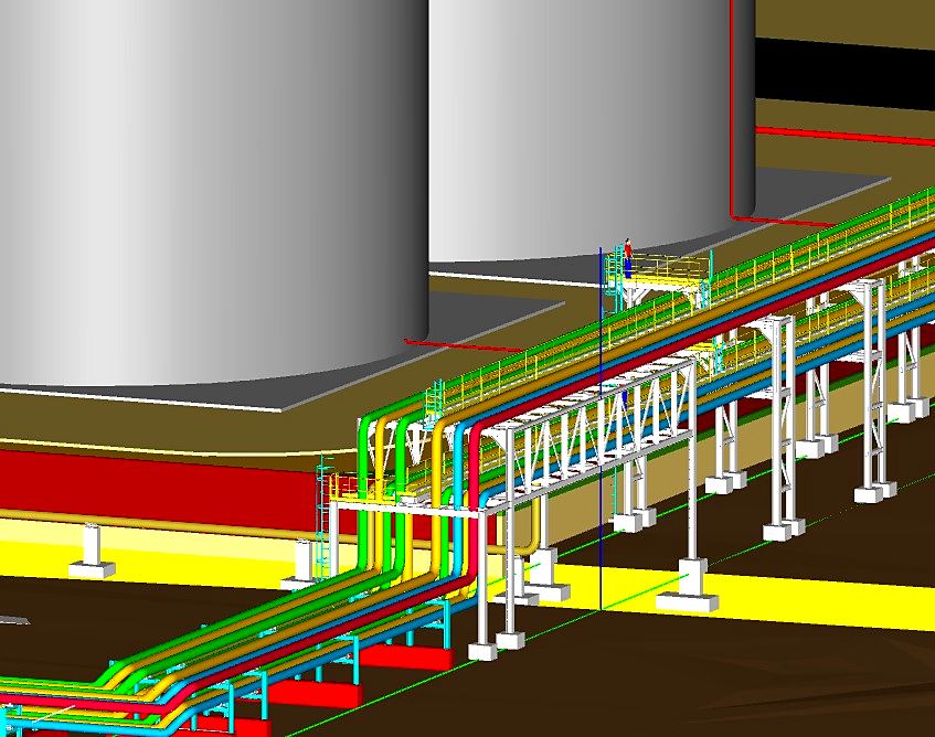 Études et modélisation 3D : génie civil et pipe racks pour l’offsite
