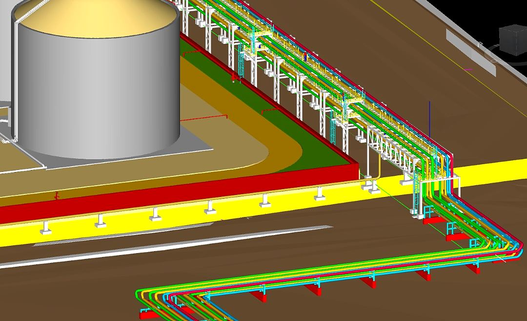 Études et modélisation 3D : génie civil et pipe racks pour l’offsite